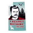 thumbnail image 2 of Parks and Recreation I Regret Nothing Beach Towel, 34 x 64, Green, Universal, 2 of 12