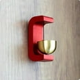 thumbnail image 2 of Advancent Timbre con succión magnética, timbre de viento tipo C, campana de latón para puertas o superficies metálicas. puede producir Decoración del hogar rojo, 2 of 2