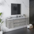thumbnail image 5 of Fresca Formosa 60" Wall Hung Single Sink Modern Bathroom Vanity with Mirror in Ash, 5 of 12