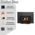 thumbnail image 2 of Comfort Glow Wood Burning Fireplace Insert, Heats up to 1200 sq ft. Fits 18" Logs - CGWI1800, 2 of 6