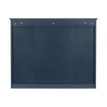 thumbnail image 7 of GZXS Modern Wall-Mounted Bathroom Cabinet with Mirror Door & Open Storage, Adjustable Interior Shelf, MDF Construction Medicine Cabinet, 35.03" x 7.32" x 27.5" (Blue), 7 of 7