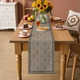 thumbnail image 3 of Table Runner - 60 Inch Long, Beige Boho Kitchen Dining Table Runner Dresser Scarves, Vintage Floral Abstract Art Ethic Tribe Farmhouse Decor for Coffee Tables Wedding Party Banquet, 3 of 8