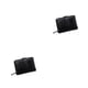 thumbnail image 3 of Qarigey Cartera de cuero plegable para banquetes, monedero para viajar con tarjetero de débito Negro 2Conjunto, 3 of 6