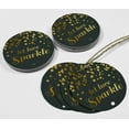 thumbnail image 4 of Inkdotpot Gold Foil Paper Hang Tags Let Love Sparkle Wedding Favor Tags 100 Pieces, 4 of 6