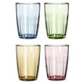 thumbnail image 1 of EIGTHTAIL 14oz Plastic Drinking Glasses Stackable Unbreakable Water Tumblers Reusable Shatterproof Clear Cups for Party Home Kitchen Restaurant Set of 4, 1 of 7