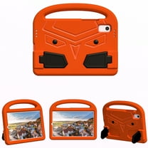 TECH CIRCLE Kids Case for Lenovo Tab M9 Tablet 9.0" 2023 Release - Lightweight EVA Foam Shockproof Portable Handle Cover Shell with Kickstand, Orange