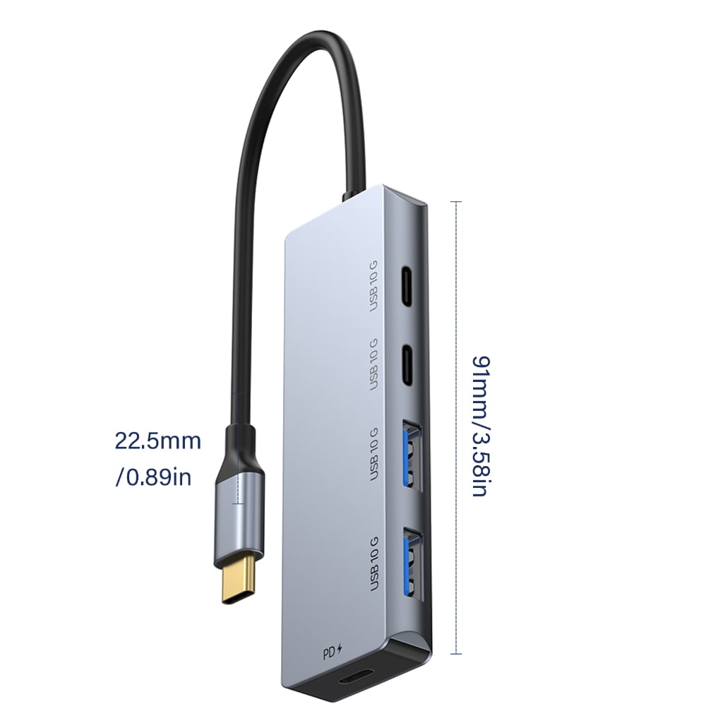 Gieenan Universal USB C Hubs 2A 2C Port 10Gbps Fast Speed Charging Adapters For PC Phone