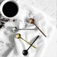 thumbnail image 3 of 8 pcs coffee spoon teaspoon 5.3 inch stainless steel espresso spoon with frosted handle coffee ice cream sugar dessert cake soup rose gold, 3 of 5