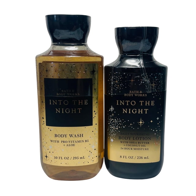 Bath & Body Works Into The Night Loción y gel limpiador corporal de 2 piezas