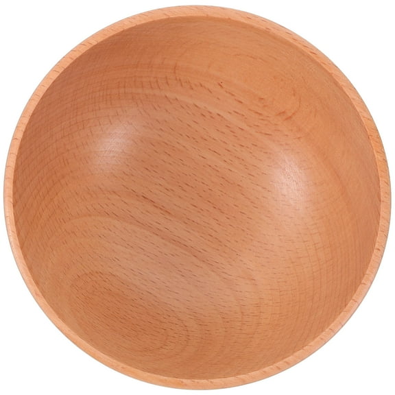 GAXIRE Beech Wood Serving Bowl Set for Salad and Home Use, Kitchen Dishware for Daily Life, 1 Set