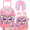 Pink Butterfly, variant on Kids Luggage Sets Carry on Suitcases with Wheels for boys 4 Piece Pink Toddler Travel Suitcase Set with Backpack Neck Pillow Portable Small Bag for Ages 6-12