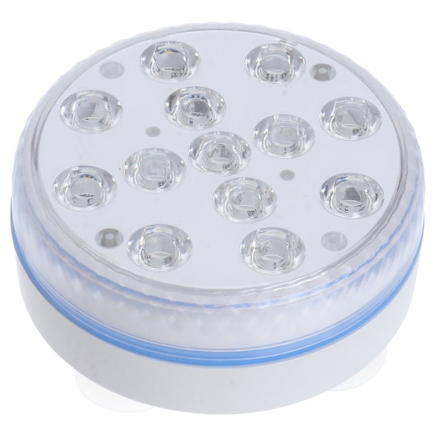 Luces de vela impermeable LED decoración de lámpara sumergible submarina para estanque Fuente de piscina (blanco)
