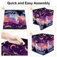 thumbnail image 4 of Starry Unicorn Foldable Toy Box Storage Cubes Storage Basket with Handle, 10.8"x10.5"x10.6", Large Capacity, 4 of 6
