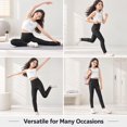 thumbnail image 5 of CALLINOX Girls Leggings High Waist Stretch Athletic Yoga Pants With Pockets For Kids 4T-16, 5 of 7