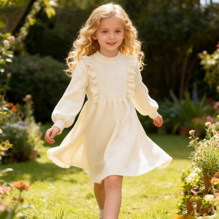 Lnmqlpdbs Princess Gown Dress with Built in Shapewear Plus Size Formal Dresses Kids Clothes Girls Size 7-8 Girls Christmas Clothes Neutral Baby, Beige