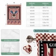 thumbnail image 6 of Independence Day Tie Up Curtains for Windows, Adjustable Balloon Window Shades, Eagle U.S Flag Red Blue Stripes Retro Kitchen Window Treatments Farmhouse Short Curtains with Rod Pocket 42"x45", 6 of 8