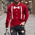 thumbnail image 1 of Blusas y camisas de manga larga y cuello redondo, camisetas casuales de moda para hombre, camisetas deportivas con estampado navideño, camisetas de manga larga, blusas de manga larga y cuello redondo,, 1 of 5