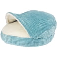 thumbnail image 2 of Precious Tails Plush Corduroy And Sherpa Lined Pet Dog Bed, 2 of 13