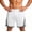 White, variant on EOYWHK Gym Shorts for Men Casual Quick Dry Breathable Relaxed Fit Workout Shorts Soft Lightweight Sports Shorts for Workout Training Black L
