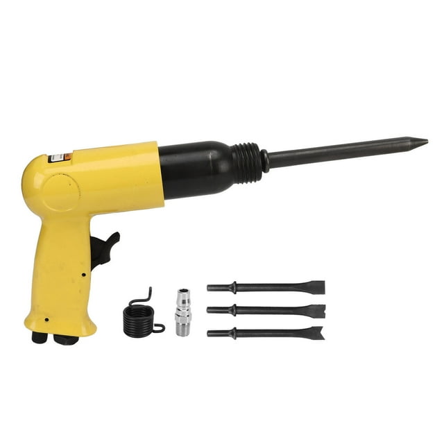 1/4in Air Hammer Kit 3000RPM Pneumatic Chisel Scraper Shovel Tools for Rust Removal Wall Slotting