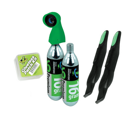 Genuine Innovations Flat Tire Kit Small Microflate Nano 16g Co2 Levers