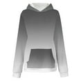 thumbnail image 6 of MUXiin Hoodies for Girls 10-12 Cute Girls Hoodies Preppy Oversized Sweatshirts Soft Long Sleeve Gradient Pullover Sweatshirt Tops Back To School Fashion Cool Children Kid's Fall Winter Outfits, 6 of 7
