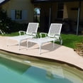 thumbnail image 5 of Durable Cast Aluminum Chaise Lounge Chair With Wheels, Adjustable 3-Position Backrest Ideal For Patio Relaxation, 5 of 7