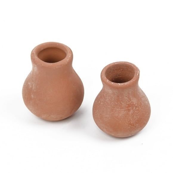 2Pcs Mini Flower Pots Clay Plant Pot for Planter Wedding Decoration Craft