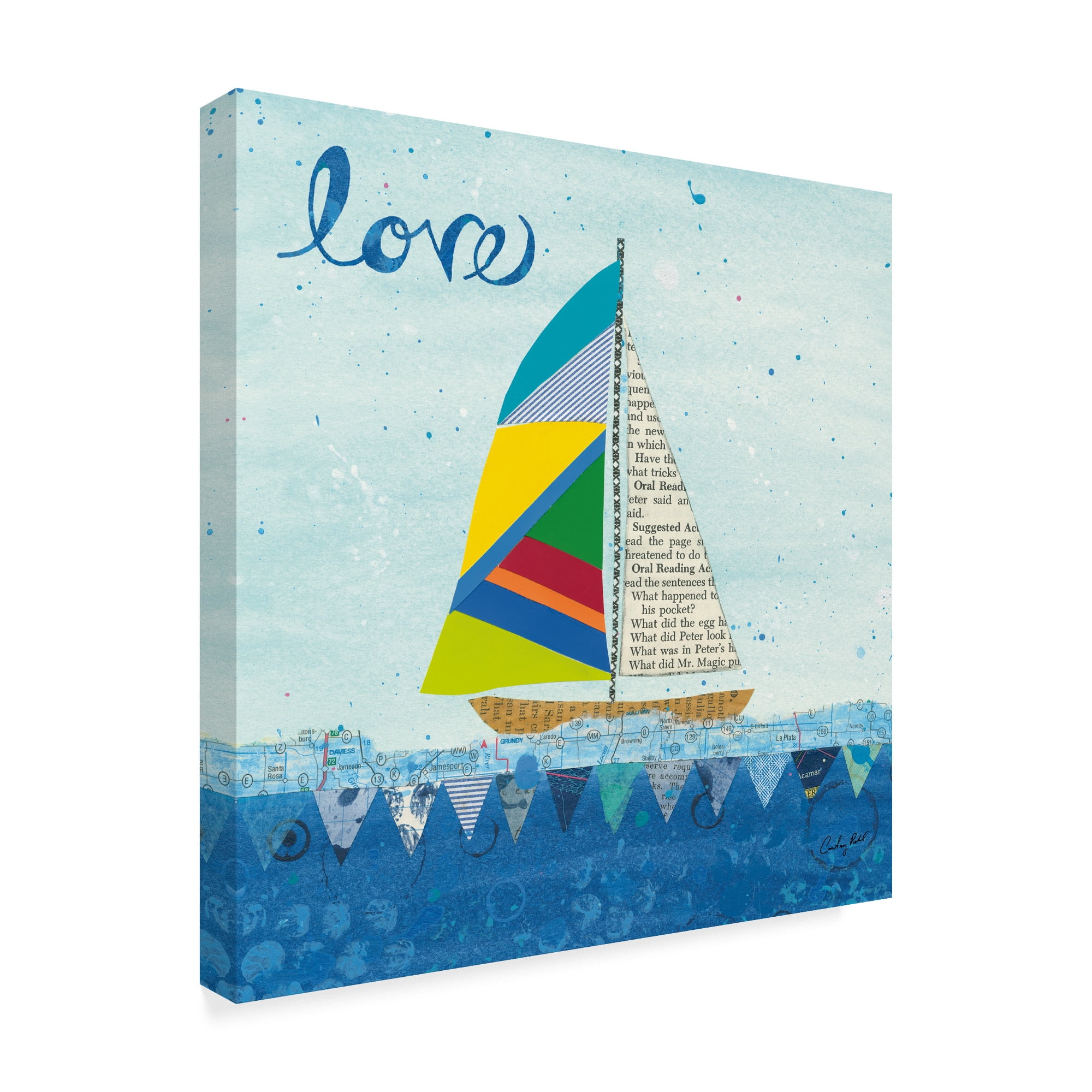 Trademark Fine Art 'Rainbow Spinnakers I' Canvas Art by Courtney Prahl