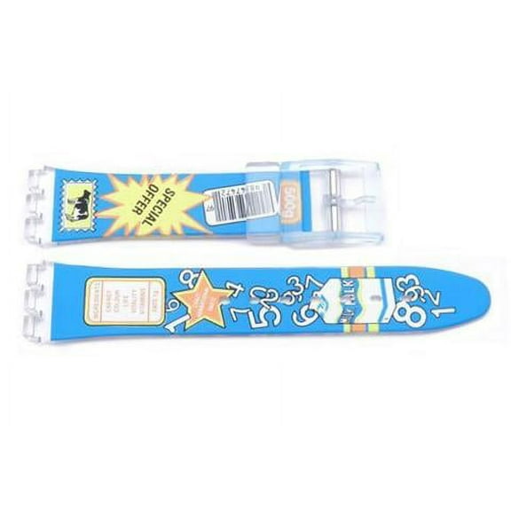 Swatch Replacement Plastic Milk Design 17mm Watch Band