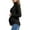 Black, variant on Fnooota Maternity Long Sleeve Tops, Turtleneck Slim Fit Pullover Pleated Pregnancy Thermal Undershirts Black Size S-3XL