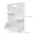 thumbnail image 2 of Raindrops 1 Set White Office Pegboard Display for Desk Organization with PVC-wood Composites, 2 of 7