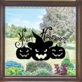 thumbnail image 4 of Generic Halloween Window Decals: Easy-to-Apply Pumpkin, Cat, Skull & Witch Designs, Black Paper Stickers, 11.81 x 7.87 Inches, 4 of 6