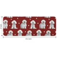 thumbnail image 7 of Pink Bichon Frise Kitchen Rug Mat,Kitchen Runner Rugs Non Skid Washable,Decorative Kitchen Floor Mats for Kitchen,Sink,Laundry,17"x47.2", 7 of 7