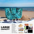 thumbnail image 5 of Ratiio Square Glass Mosaic Print Large Capacity Beach Travel Bag, Polyester Waterproof Tote Bag with Zipper for Vacation and Daily Use, 5 of 6