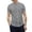 F159 Grey, variant on Curuila Mens Tops Solid Color Short Sleeve Crew Neck Button Down Fashionable Soft Tee Grey Size 2Xl