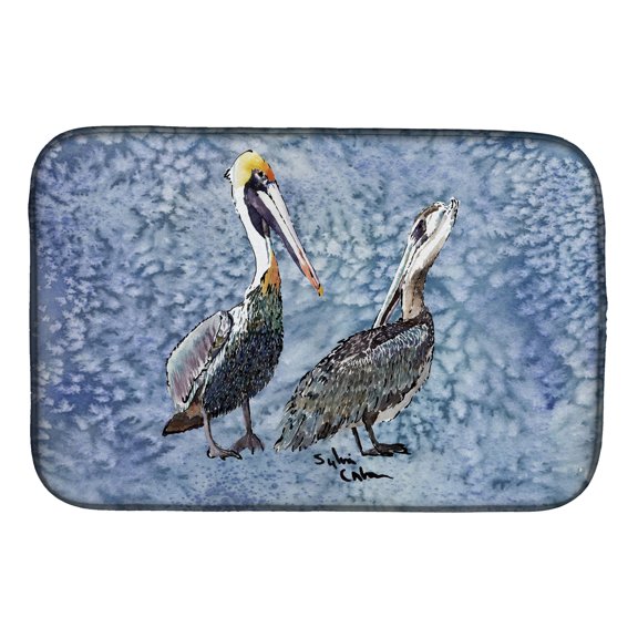 Carolines Treasures 8409DDM Pelican Dish Drying Mat 14 x 21" multicolor