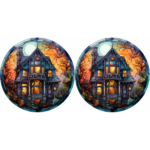 2 Uds 5D DIY Taladro Ambiente Terror Vidrieras Kit