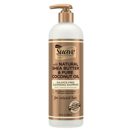 Suave Professionals for Natural Hair Sulfate-Free Cleansing Shampoo 16.5 (Best Shampoo For Hard Water Hair)