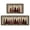 Buffalo Plaid, variant on Sm:)e Pine Tree Christmas Kitchen Rugs and Mats, 17x29Inch and 17x47 Inch, Non Slip Linen Mat Inside Washable for Porch Patio Hallway