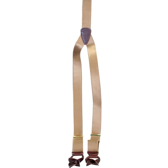 Scully RW040FS-KHA-ONE Mens Rangewear Y-Back French Satin Suspender- Khaki- One Size
