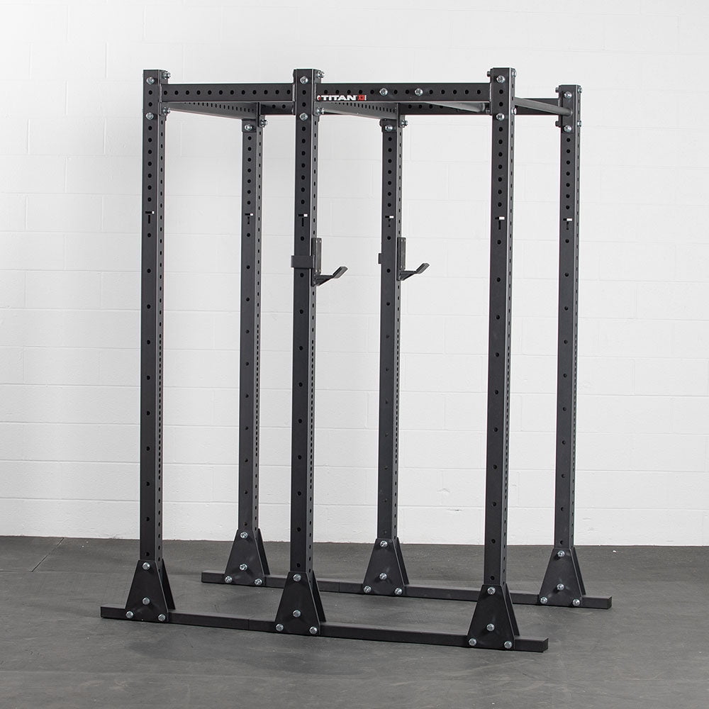 Titan Fitness X-3 Flat Foot Power Rack Extension Kit, 82" Height x 24" Depth, 3x3 11-Gauge Steel Uprights, Bolt-Together Rack Expansion for Home Gym