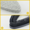 thumbnail image 2 of Yocada  2 in 1  Bath Tub Scrubber Brush 2 Scouring Pads for Tile Wall Floor Toilet Bathroom Cleaning, Black, 2 of 6