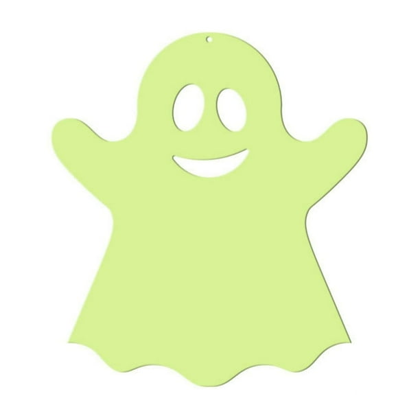Fiudx Colgante Luminoso de Fantasma de Halloween, Efecto Brillante de Doble Cara, Gancho Magnético para Colgar Fácilmente, Decoración Festiva para El Hogar, Atmósfera de Fiesta Misteriosa, Disponible