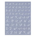 thumbnail image 3 of Qocolcyl Black Alphabet Nail Art Stickers, Cursive Letter Self-Adhesive Nail Decals, A-Z Initials Design for Women Girls DIY Nail Art, 3 of 7