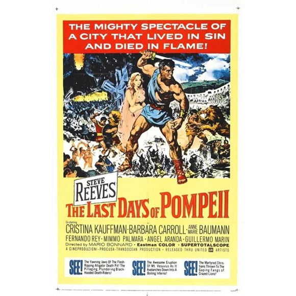 Pop Culture Graphics MOVGB83211 The Last Days of Pompeii Movie Poster Print, 27 x 40