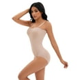thumbnail image 4 of DARING DIVA Button Bottom Shapewear Cami Slimming Butt Lifter Bodysuit S Khaki, 4 of 6