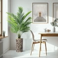 thumbnail image 5 of Artificial Tree in Contemporary Geometric Planter, Fake Areca Tropical Palm Silk Tree for Indoor and Outdoor Home Decoration - 66" Overall Tall (Plant Pot Plus Tree), 5 of 5