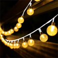 thumbnail image 4 of Xihbxyly 20 Bolas Navideñas Led, Luces de Hadas a Pilas, Luz Blanca Cálida, Decoración Versátil para Árbol, Puerta, Jardín, Uso Interior y Exterior, Ambiente Festivo, 300 Cm de Largo, 4 of 6