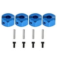 thumbnail image 2 of 5X RC Blue Aluminum 7.0 Wheel Hex 12mm Drive with Pins Screws 4P Ca, 2 of 8